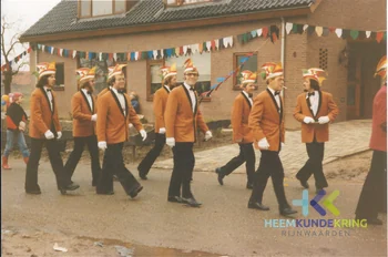Aerdt Carnaval vlnr Adri Pothof Jan Jansen Herman Wanders W Span Theo Wijnschenk Jan Pothof en Theo Teunissen