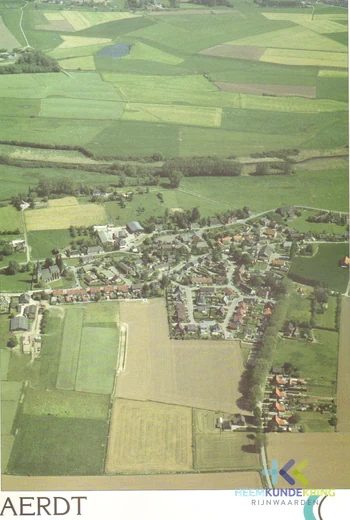 Aerdt Luchtfoto Dorp En Omliggende Akkers