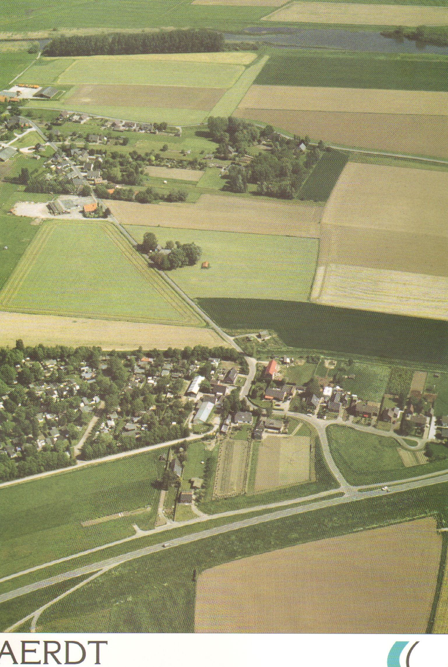 Aerdt Luchtfoto Dorpsrand En Akkers