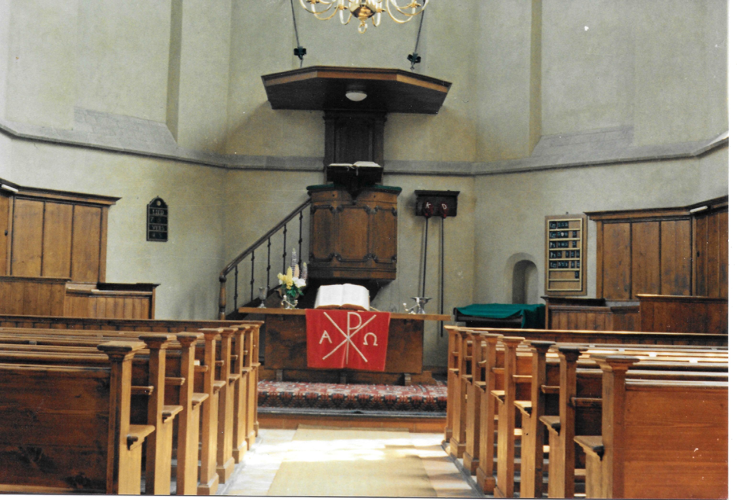NH Kerk Aerdt Kansel Juni 1989 Collectie HKR